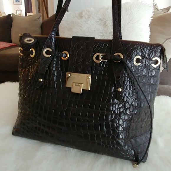 jimmy choo black handbags